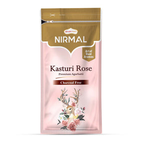 Nirmal Kasturi Rose Premium Zipper Agarbatti 150 gm