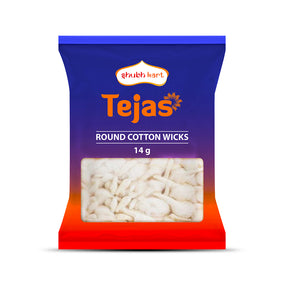 Shubhkart Tejas Round Cotton Wicks 14gm