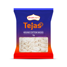 Shubhkart Tejas Round Cotton Wicks 7gm