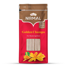 Nirmal Golden Champa Dry Masala Agarbatti Zipper 125 gm