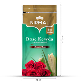 Nirmal Rose Kewda Premium Zipper Agarbatti 150 gm