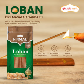 Nirmal Loban Dry Masala Agarbatti Zipper