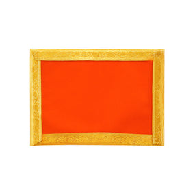 Shubhkart Velvet Aasan (Orange)