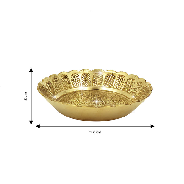 Shubhkart Brass Prasadam Vastu Nakshi Plate